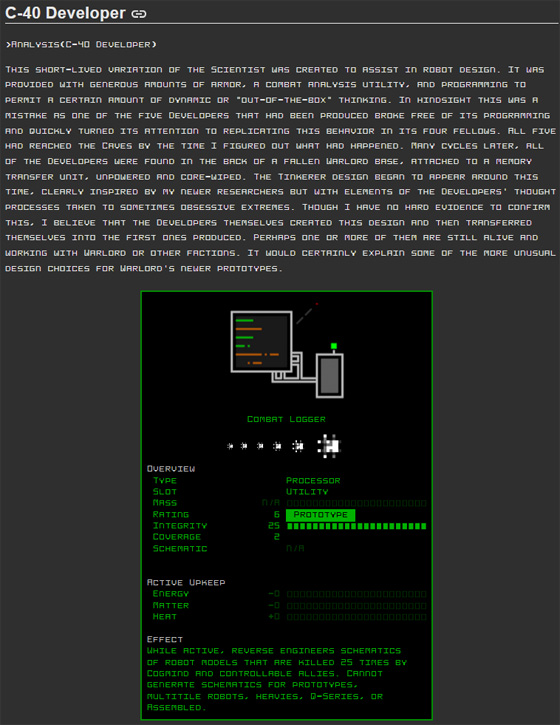 cogmind_fan_lore_captainwinky_c-40_developer_combat_logger