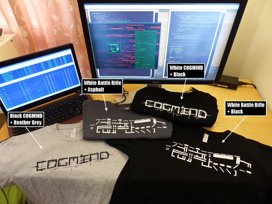 Cogmind T-shirt Samples